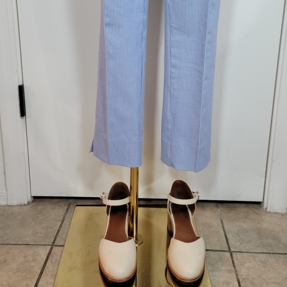 LOFT Marisa Fit Riviera Pinstripe Slim Pants Size 4 Classic Workwear Staple - Picture 2 of 11